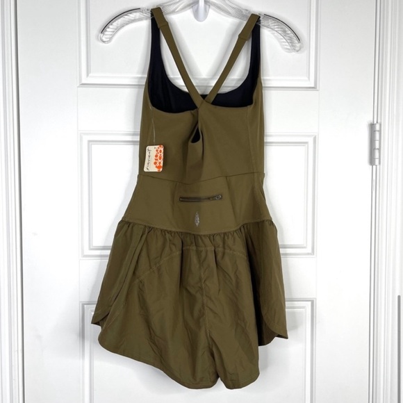 Free People Righteous Runsie Olive Green - L - Picture 4 of 4